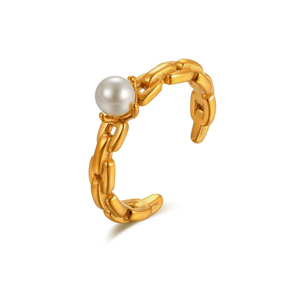 Elegant High End Stacked Gem Ring In Copper With Flower Hollow Thread And Oval Shape Electroplated For Women Geometric Style