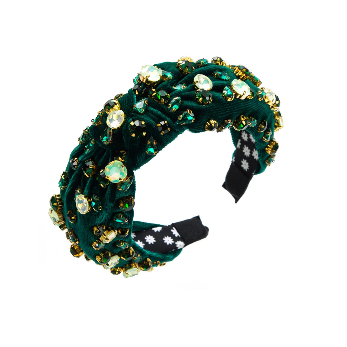 Elegant Irregular Cloth Inlay Rhinestones Hair Band