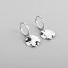 Elegant Irregular Round Ear Buckle Earrings For Women Copper Wholesale Fashion Jewelry