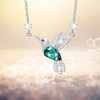 Elegant Lady Bird Alloy Plating Inlay Zircon Women'S Pendant Necklace
