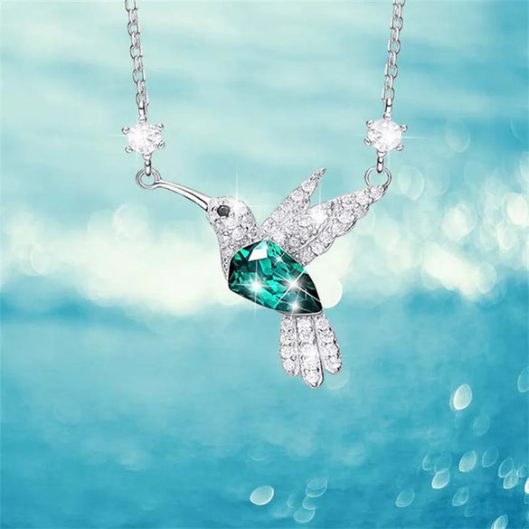 Elegant Lady Bird Alloy Plating Inlay Zircon Women'S Pendant Necklace