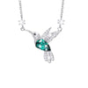 Elegant Lady Bird Alloy Plating Inlay Zircon Women'S Pendant Necklace