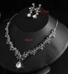 Elegant Lady Bridal Geometric Artificial Crystal Artificial Rhinestones Artificial Crystal Alloy Wholesale Earrings Necklace Jewelry Set