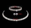 Elegant Lady Bridal Geometric Artificial Crystal Artificial Rhinestones Artificial Crystal Alloy Wholesale Earrings Necklace Jewelry Set
