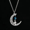 Elegant Lady Cross Moon Alloy Wholesale Pendant Necklace