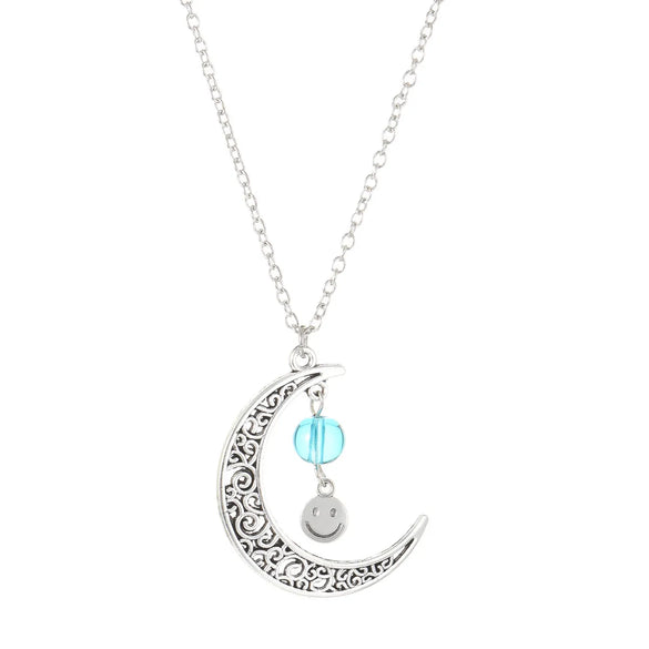 Elegant Lady Cross Moon Alloy Wholesale Pendant Necklace