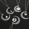 Elegant Lady Cross Moon Alloy Wholesale Pendant Necklace