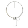 Elegant Lady Geometric Artificial Rhinestones Artificial Pearls Alloy Wholesale Pendant Necklace