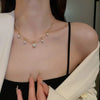 Elegant Lady Geometric Artificial Rhinestones Artificial Pearls Alloy Wholesale Pendant Necklace