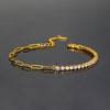 Elegant Lady Geometric Copper Zircon Bracelets Earrings Necklace In Bulk