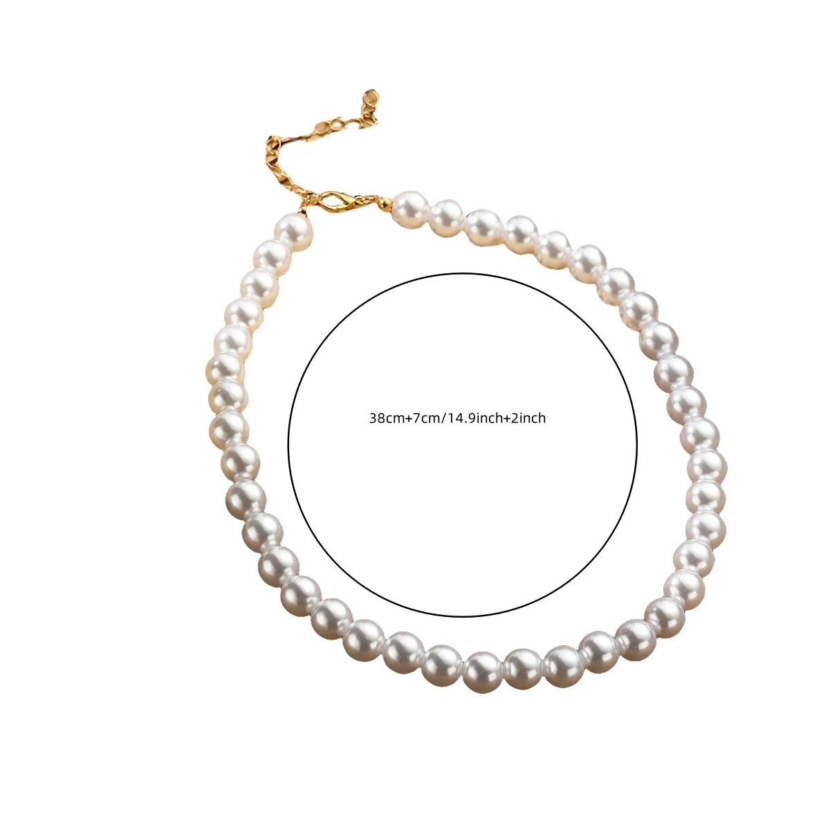 Elegant Lady Round Artificial Pearl Imitation Pearl Metal Wholesale Choker