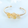 Elegant Lady Semicircle Artificial Crystal Women'S Bangle