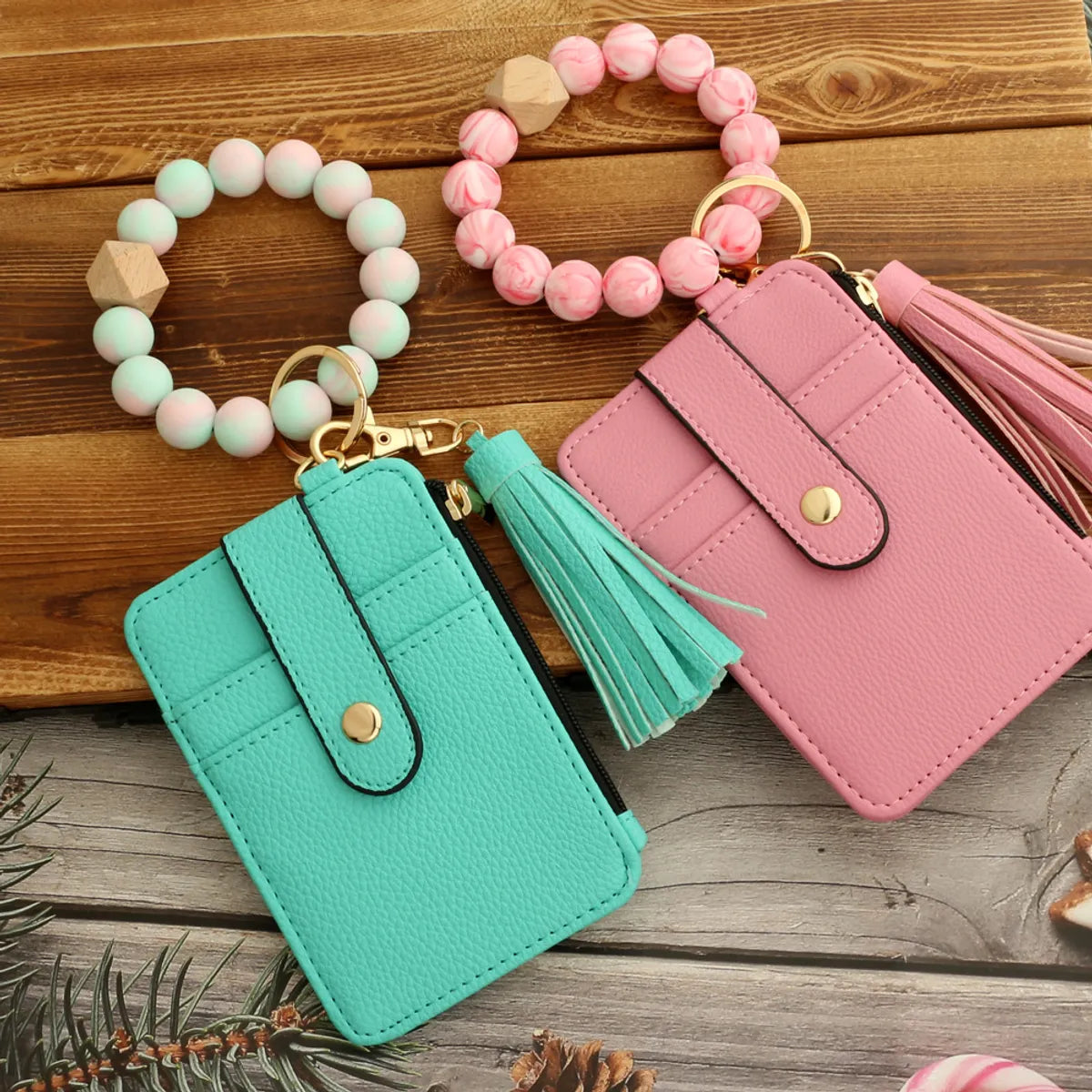 Elegant Lady Simple Style Solid Color Silica Gel Women'S Bag Pendant Keychain