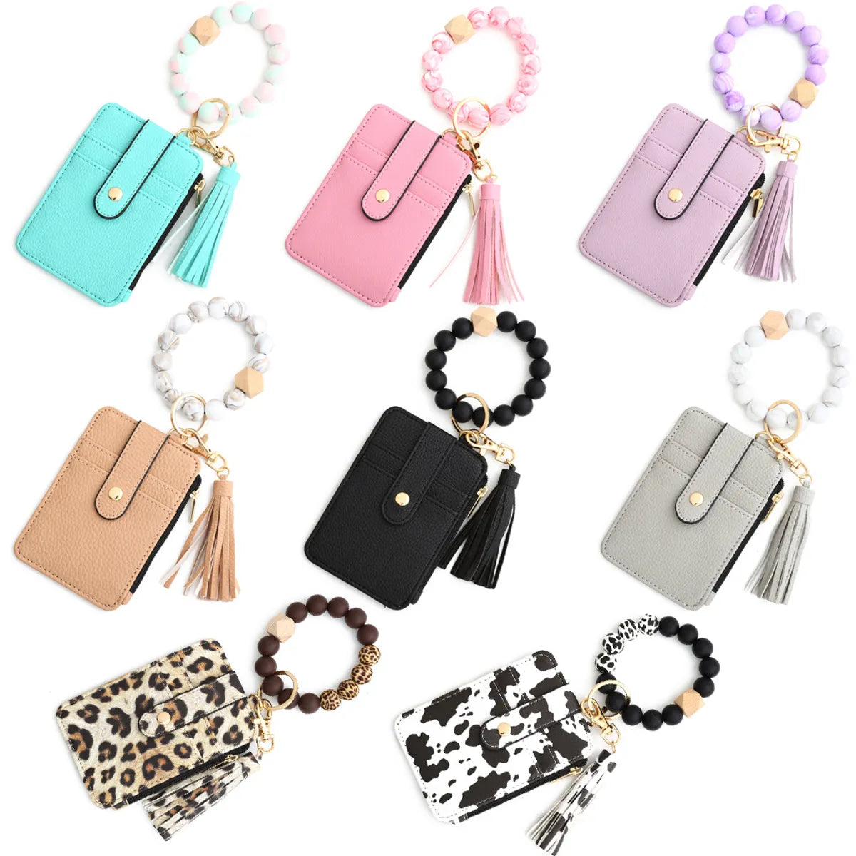 Elegant Lady Simple Style Solid Color Silica Gel Women'S Bag Pendant Keychain