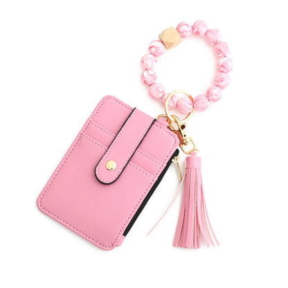 Elegant Lady Simple Style Solid Color Silica Gel Women'S Bag Pendant Keychain