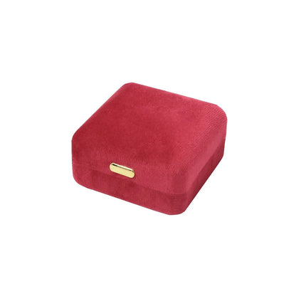 Elegant Lady Solid Color Cloth Jewelry Boxes