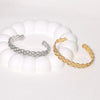 Elegant Lady Solid Color Stainless Steel Plating Bangle