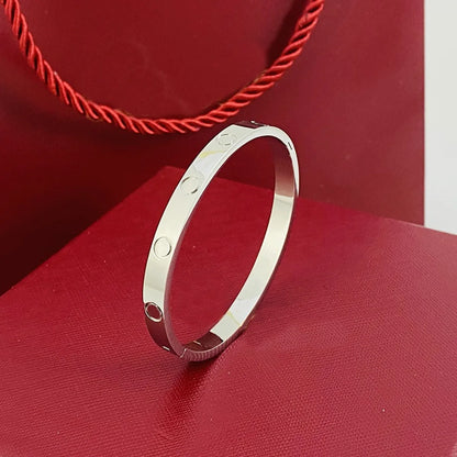 Elegant Lady Solid Color Titanium Steel Bangle