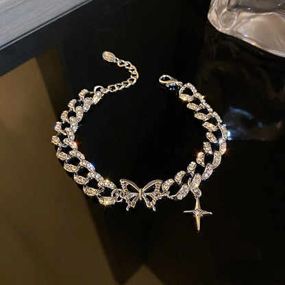 Elegant Lady Star Butterfly Alloy Women's Bracelets