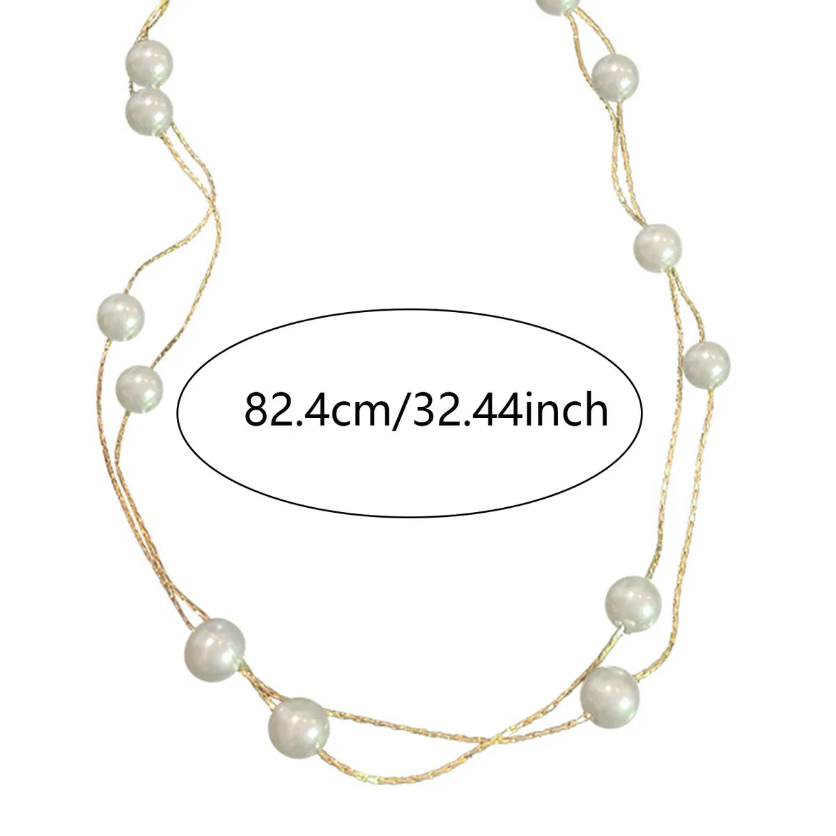 Elegant Lady Streetwear Circle Alloy Plastic Wholesale Double Layer Necklaces