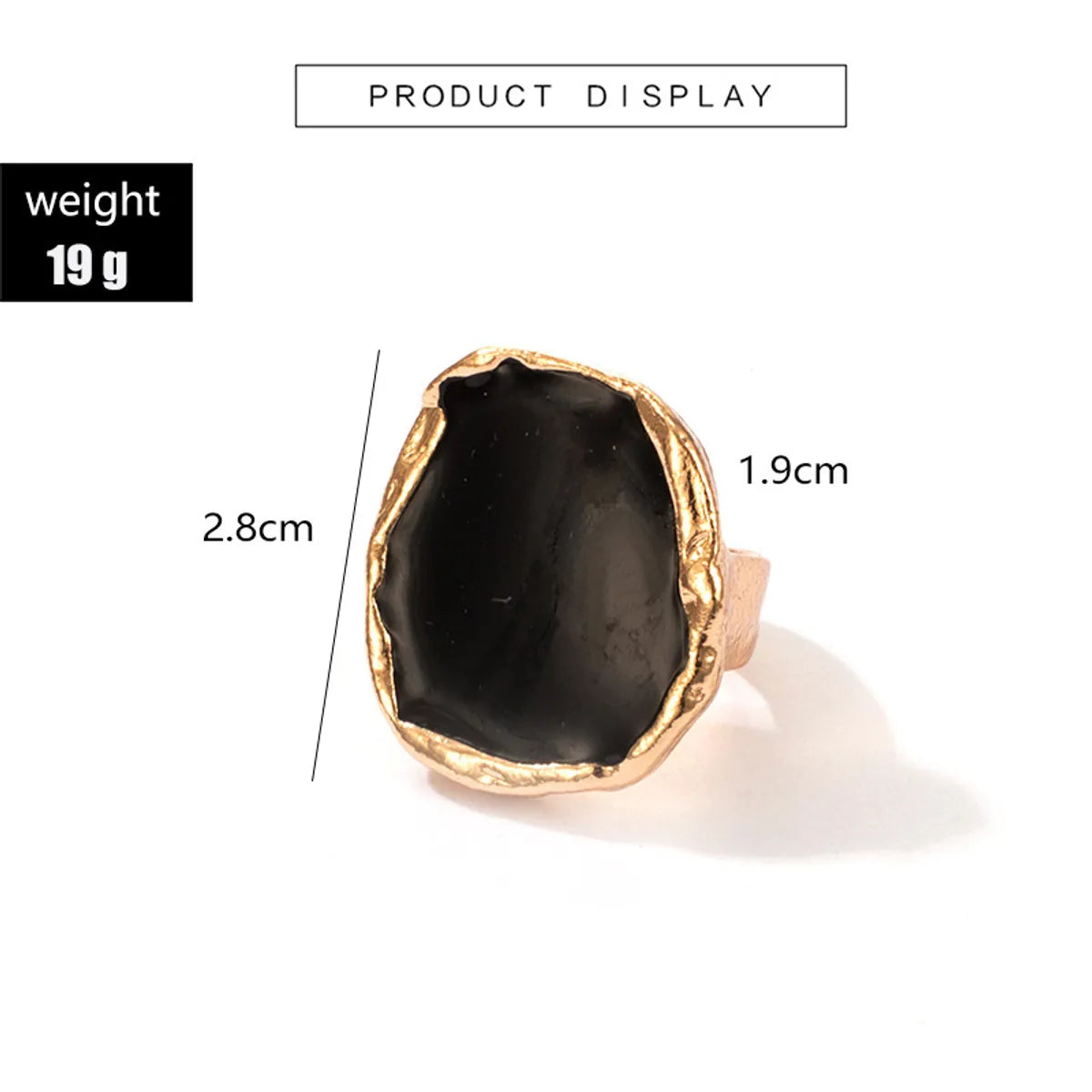 Elegant Lady Streetwear Geometric Alloy Enamel Women'S Rings