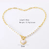 Wholesale Jewelry Elegant Lady Streetwear Heart Shape 304 Stainless Steel Imitation Pearl Imitation Pearl Plating Inlay Pendant Necklace