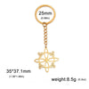 Elegant Lady Witches Knot Stainless Steel Women'S Bag Pendant Keychain
