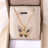 Elegant Luxurious Butterfly Zircon Alloy Wholesale Pendant Necklace