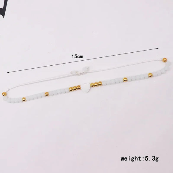 Elegant Luxurious Cross Letter Artificial Crystal Glass Knitting Women'S Bracelets