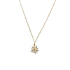 Elegant Luxurious Geometric Sterling Silver Plating Inlay Zircon 14k Gold Plated Pendant Necklace