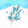 Elegant Luxurious Grain Alloy Inlay Artificial Gemstones Unisex Brooches