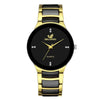 Elegant Luxurious Round Folding Buckle Quartz Men'S Watches