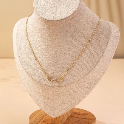 Elegant Luxurious Simple Style Solid Color Plastic Zinc Alloy Wholesale Pendant Necklace