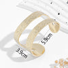 Iron Elegant Luxurious Twist Plating Spiral Stripe Bangle