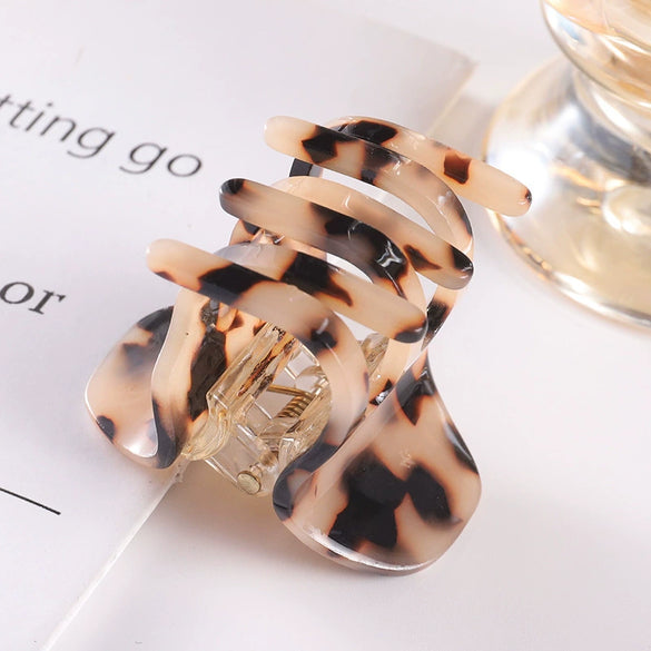 Elegant Minimalist Handmade Acrylic Acetate Ponytail Claw Clip Backofhead Hair Accessory For Women