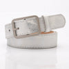 Elegant Minimalist Women’s Imitation Leather Belt With Shiny Alloy Buckle Fashion All Match Jeans And Pants Decorative Belt