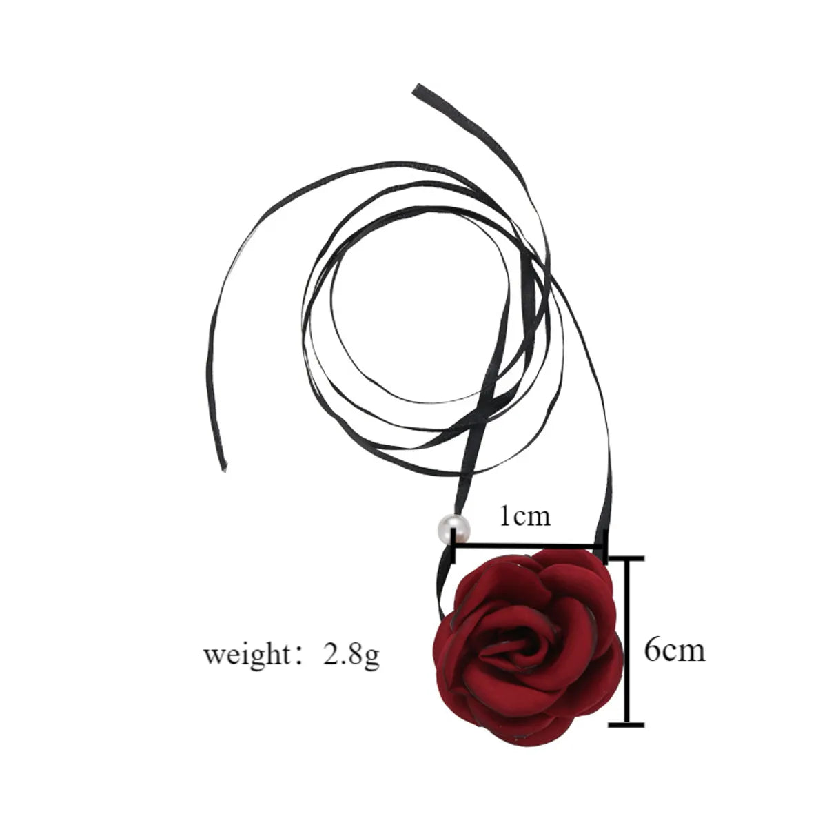 Elegant Modern Style Flower Cloth Halloween Christmas Valentine's Day Women's Necklace