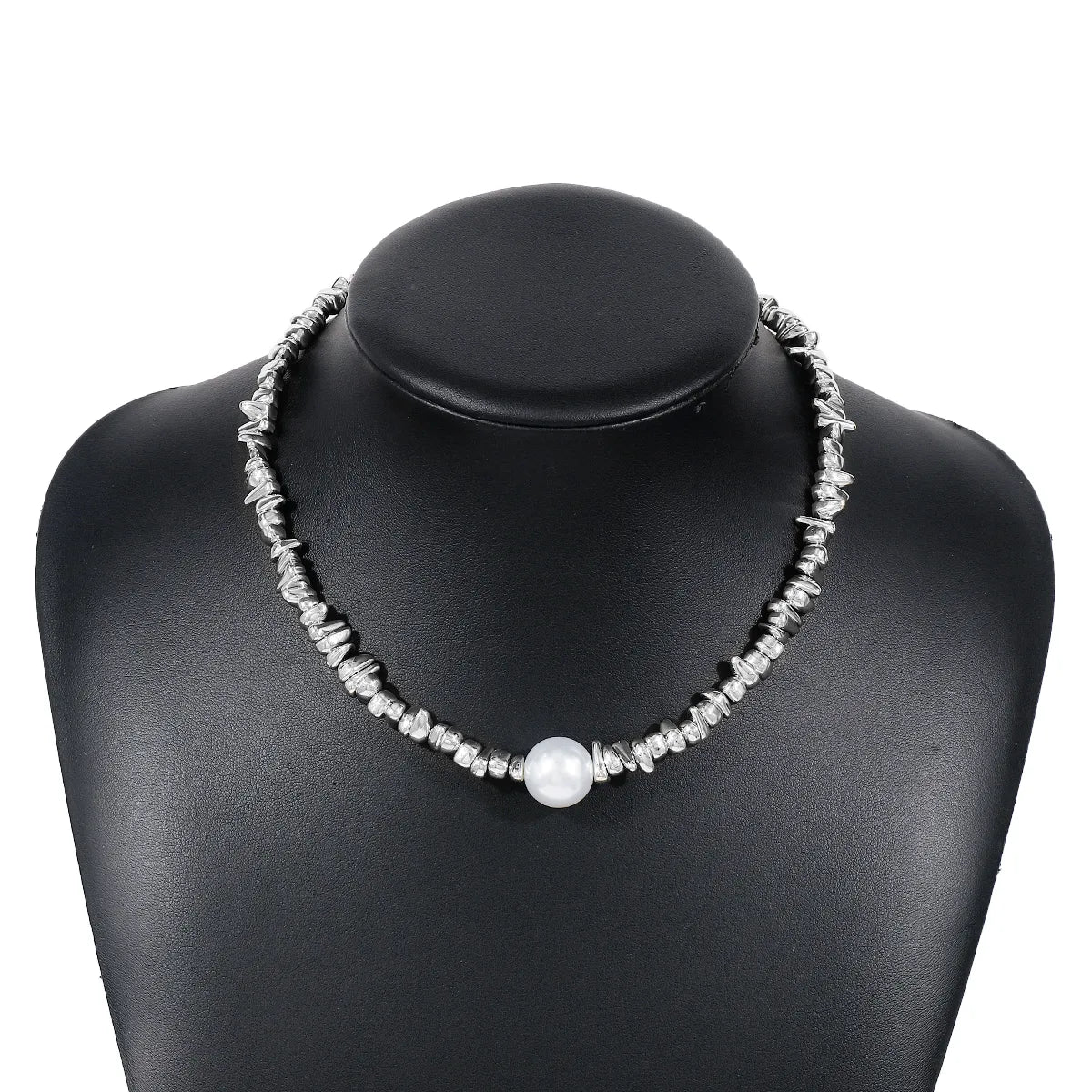 Wholesale Jewelry Elegant Modern Style Simple Style Ball Imitation Pearl Alloy Iron Pendant Necklace