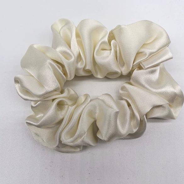 Elegant Mulberry Silk Hair Tie High Elasticity Lovely French Style Silk Hair Ring Gentle On Hair