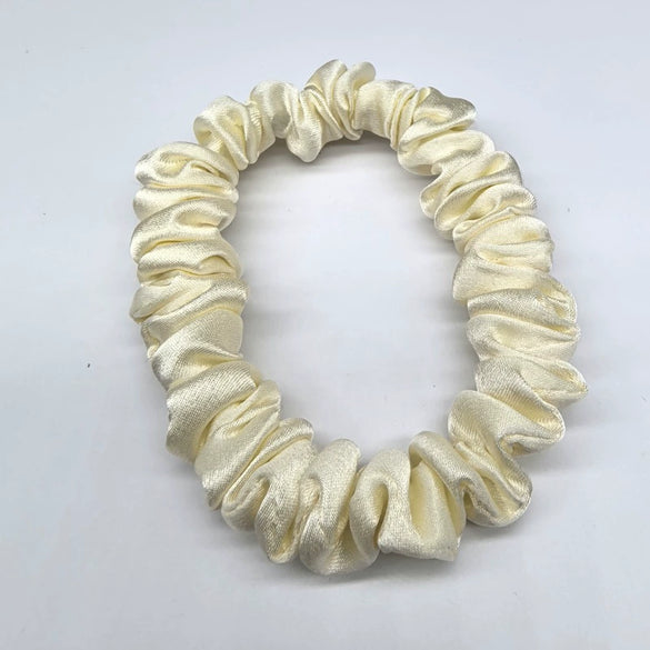 Elegant Mulberry Silk Hair Tie High Elasticity Lovely French Style Silk Hair Ring Gentle On Hair