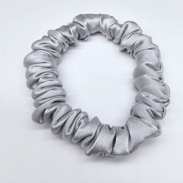 Elegant Mulberry Silk Hair Tie High Elasticity Lovely French Style Silk Hair Ring Gentle On Hair
