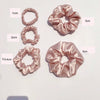 Elegant Mulberry Silk Hair Tie High Elasticity Lovely French Style Silk Hair Ring Gentle On Hair