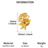 Elegant Openwork Rose Brooch In Stainless Steel Electroplated Floral Corsage Accessory For Women
