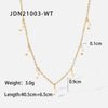 Elegant Pearl Xiaomi Beads Tassel Necklace For Women Stainless Steel With Geometric Design And Electroplating