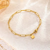 Elegant Preppy Style Commute Geometric 304 Stainless Steel 18K Gold Plated Bracelets In Bulk