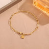Elegant Preppy Style Commute Geometric 304 Stainless Steel 18K Gold Plated Bracelets In Bulk