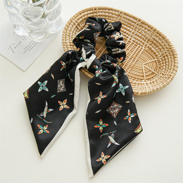 Elegant Printed Fabric Handmade Hair Band Hair Tie Hair Rope