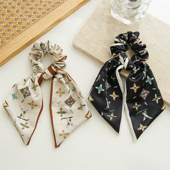 Elegant Printed Fabric Handmade Hair Band Hair Tie Hair Rope