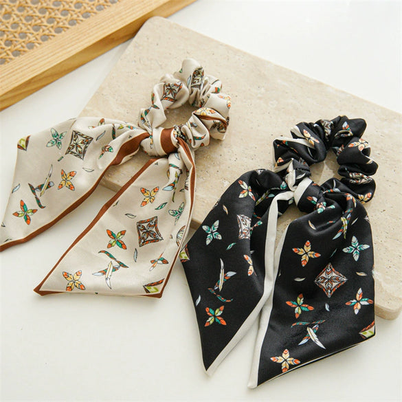 Elegant Printed Fabric Handmade Hair Band Hair Tie Hair Rope