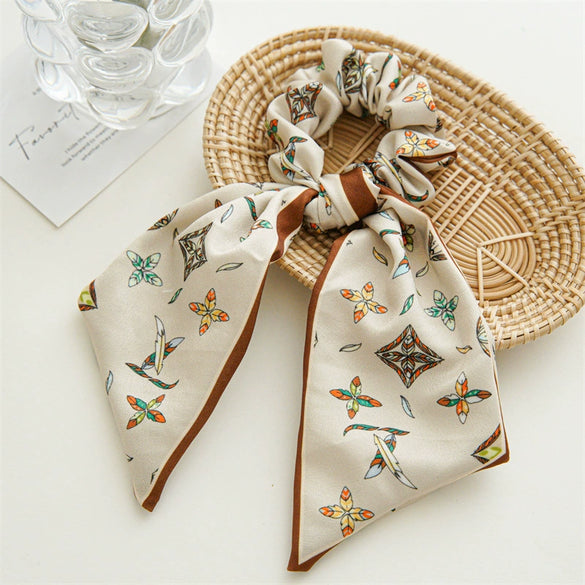 Elegant Printed Fabric Handmade Hair Band Hair Tie Hair Rope